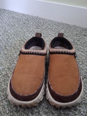 UGG Brown Suede-Look Slip-Ons
